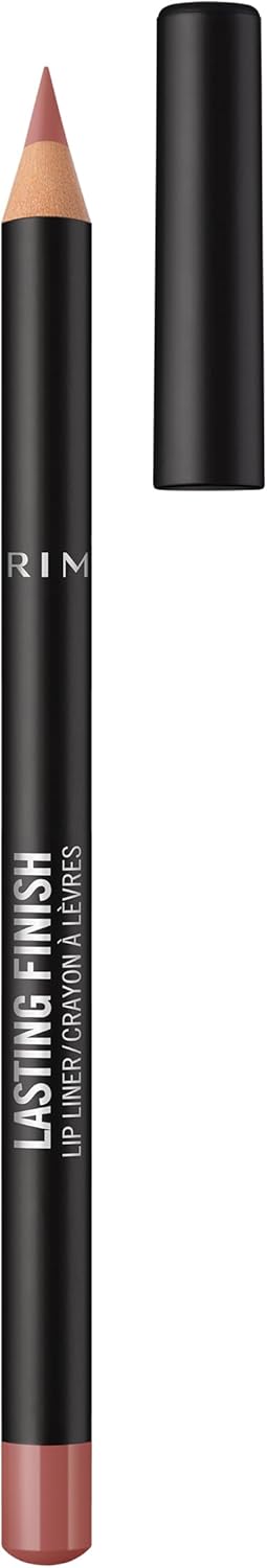 Rimmel Lasting Finish 8HR Lip Liner, 90's Nude, Highly Pigmented Formula, Long-Wearing Creamy Colour, Precise Application and Seamless Blend, For Big & Plump Lips, Vegan & Cruelty Free, 1.2g Rimmel