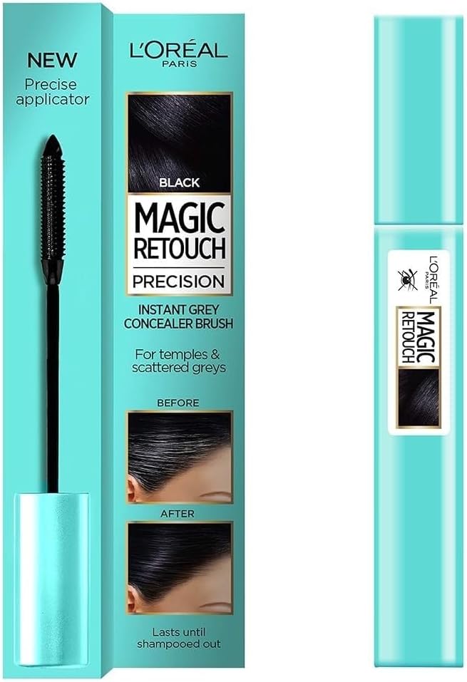 L'Oreal Magic Retouch Black Precision Instant Grey Concealer Brush Greenwize