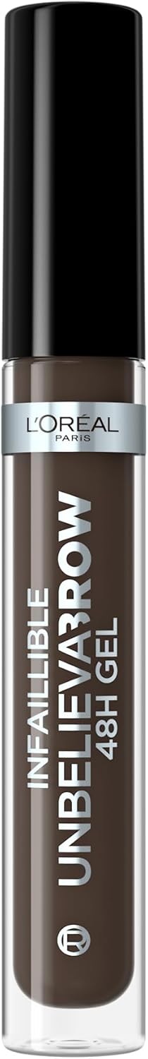 L'Oreal Paris UnbelievaBrow Long-Lasting Eyebrow Gel, Smudge-Proof, Transfer-Proof, Waterproof, 108 Dark Brunette L'Oreal Paris