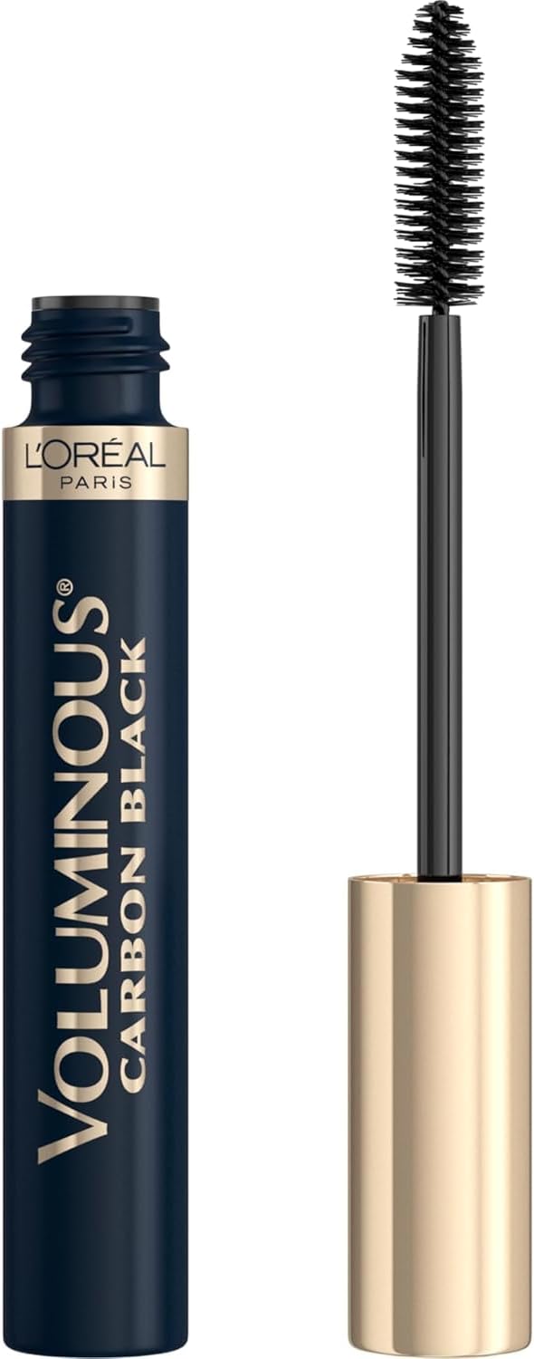 L'Oreal Paris Voluminous Mascara Carbon Black, Visibly Thicker Looking Lashes, Suitable for Sensitive Eyes Greenwize