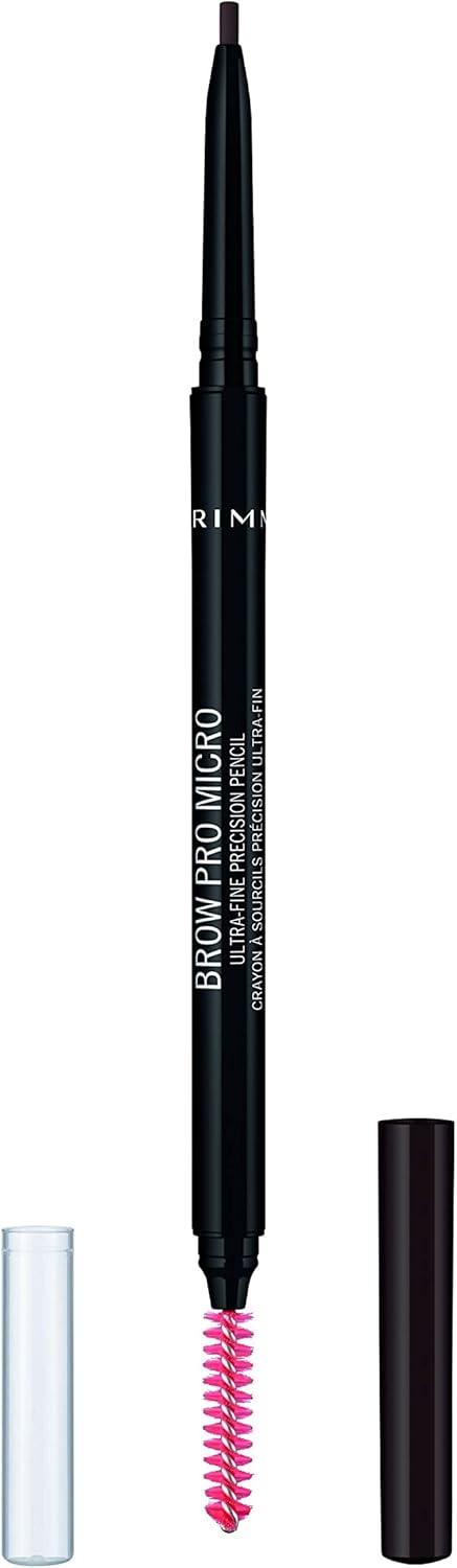 Rimmel Brow Pro Micro Dark Brown 003 Brown Eyebrow Cosmetic Defining & Filling Solid With Long Lasting Claim Eye Cosmetic Waterproof Pencil X1 X1 Standard Female Eyebrow 1 Mu Rimmel