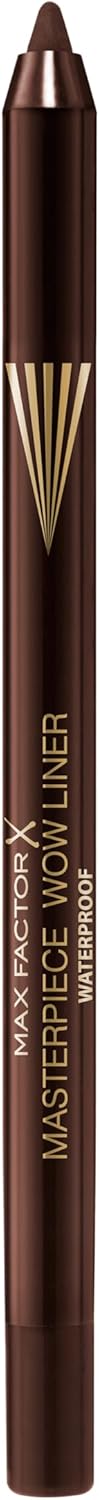 Max Factor Masterpiece Wow Liner, 260 Chocolate Brown, 24-Hour Wear Eyeliner, High Colour Payoff, Waterproof and Smudgeproof, Vegan ?Max Factor