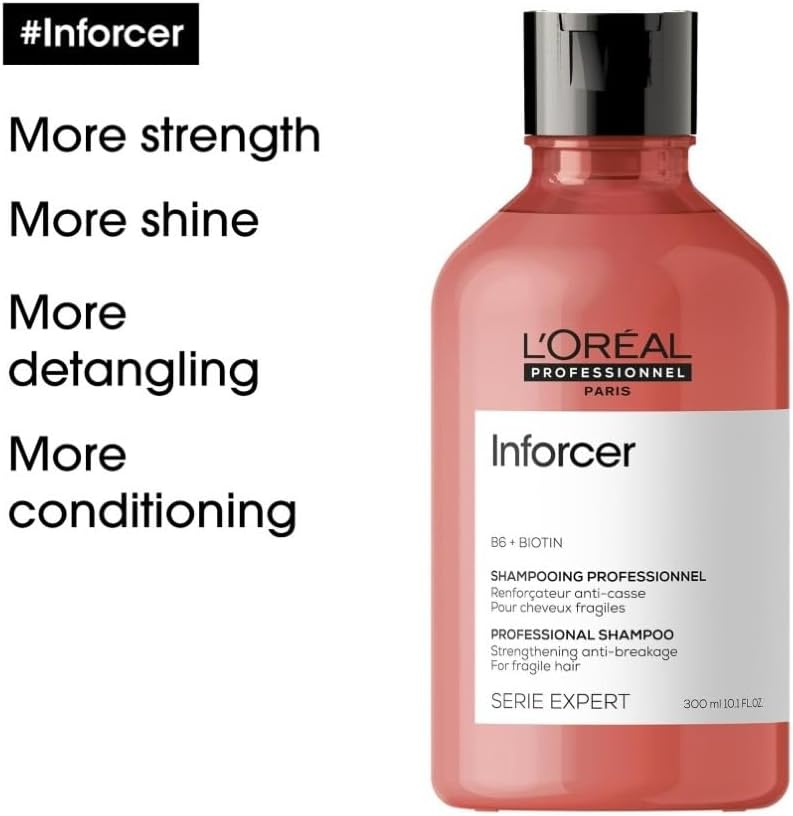 L’Oréal Professionnel | Shampoo, For Fragile, Breaking & Weakened Hair, Serie Expert Inforcer, 300 ml Greenwize