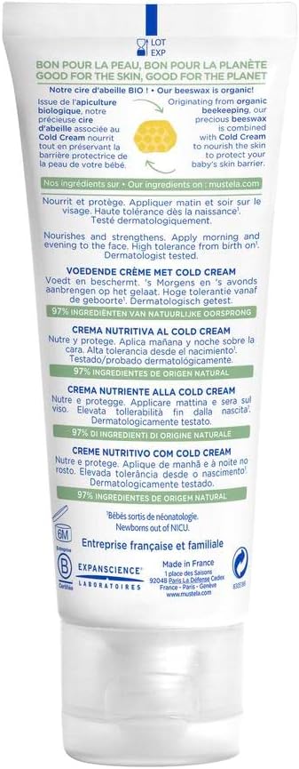 Mustela PS CREME NOURRISSANTE AU COLD CREME 40 ML/PS VOEDENDE CREME MET COLD CREAM 40 ML Greenwize