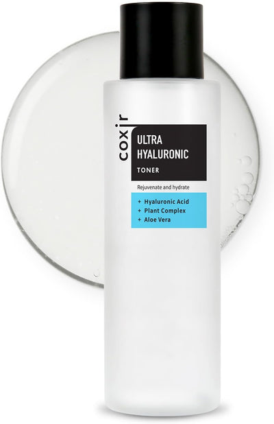 COXIR Ultra-Hyaluronic Acid Toner, (150 Ml / 5.07 Oz) - Highly Concentrated Lightweight Hyaluronic Acid Refreshing Toner Is Good For Intense Moisture For Dry And Dehydrated Skin COXIR