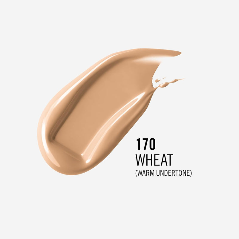 Rimmel Lasting Finish 35Hr Foundation 170 Wheat, Full Coverage, Hydrating, SPF20, Hyaluronic Acid, Vitamin E, 2% Niacinamide, All Day Wear, Vegan, Cruelty Free Foundations