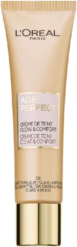 L'Oréal Paris Age Perfect Tinted Day Cream Light to Medium 01 Moisturising for Dry and Mature Skin 30 ml Greenwize