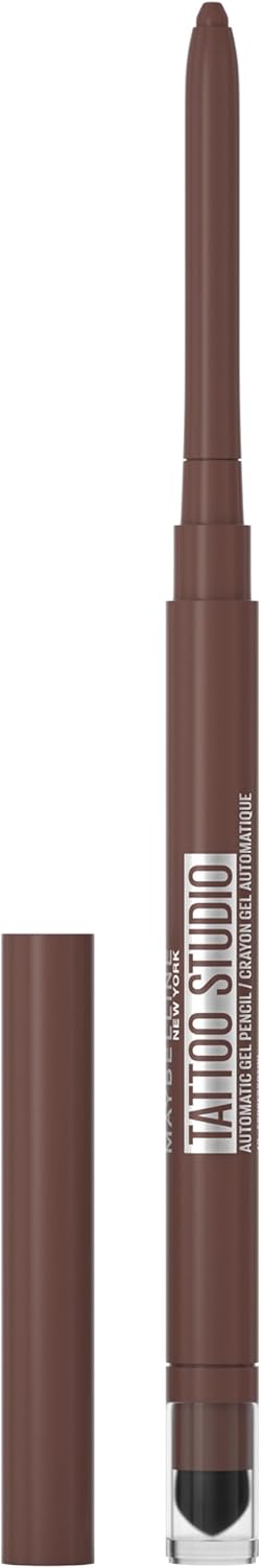 Maybelline Tattoo Liner Smokey Gel Pencil Eye Liner, Long Lasting, Fade-Proof & Waterproof Formula 40 Smokey Brown Greenwize