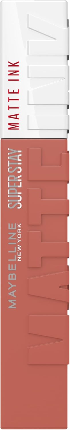 Maybelline Superstay Matte Ink Longlasting Liquid, Nude Lipstick, Up to 12 Hour Wear, Non Drying, 65 Seductress Greenwize