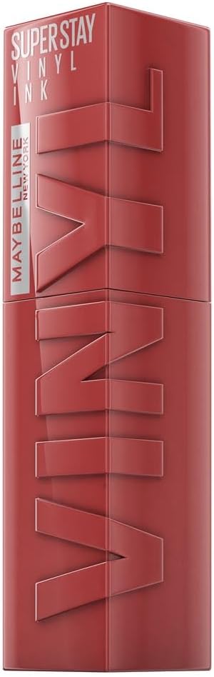 Maybelline Liquid Lipstick, Super Stay Vinyl Ink Liquid Lip Colour, Smudge-free Makeup, Long Lasting up to 16h, Shine Finish, No Budge, Vegan Formula, Maybelline New York, Shade: 35 Cheeky Greenwize