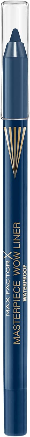 Max Factor Masterpiece Wow Liner, 500 Dark Navy, 24-Hour Wear Eyeliner, High Colour Payoff, Waterproof and Smudgeproof, Vegan Max Factor