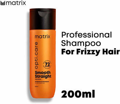 Matrix OptiCare Smooth Straight Professional Shampoo, Hydrating and Moisturizing Shea Butter for Dry Damaged Hair, Smoothing, Straightening and Frizz Control for Curly Hair, Paraben Free, 200 ml Greenwize
