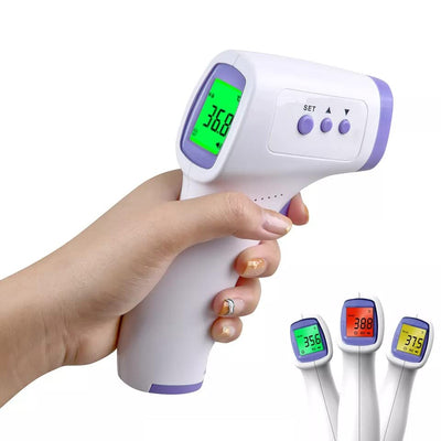 Greenwize Non-Contact Forehead Infrared Thermometer PPC06, No Touch IR Temperature Measurement with LCD Display, Thermal Heat Detect Sensor and Fast Reading System, Portable, For Home and Medical Use Greenwize