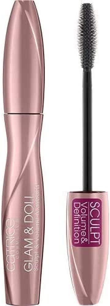 Catrice Glam & Doll Sculpt & Volume Mascara, No. 010, Black, Volumising, Defining, Matt, Vegan, No Microplastic Particles, Nanoparticles Free, No Perfume, Pack of 1 (9.5 ml) Greenwize