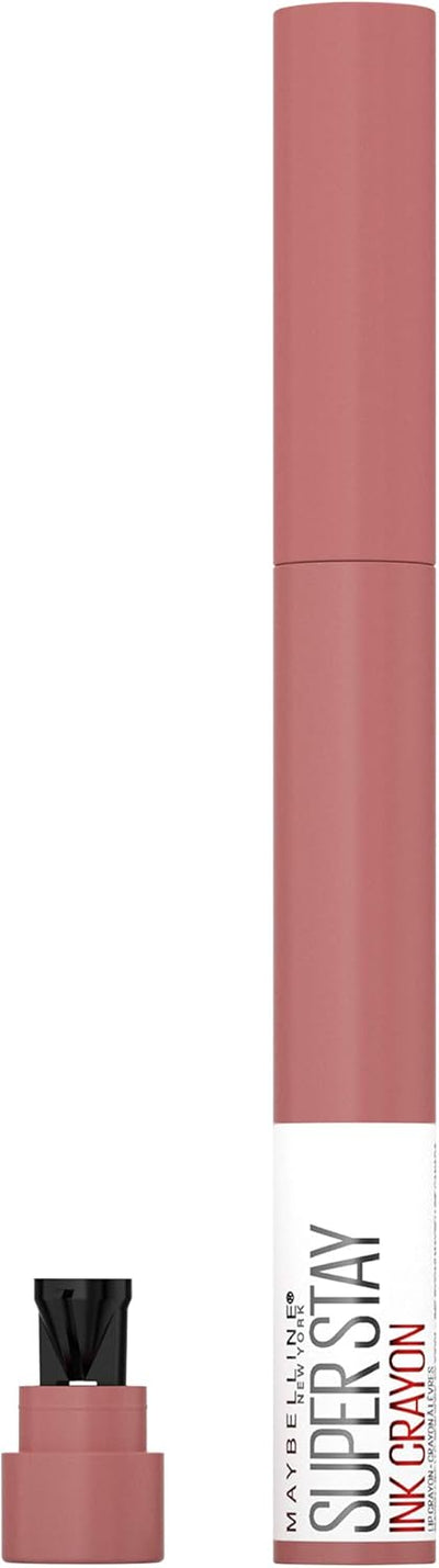 Maybelline New York Super Stay Ink Crayon Matte and Long Lasting Lipstick Number 105 On The Grind 1.5g Maybelline
