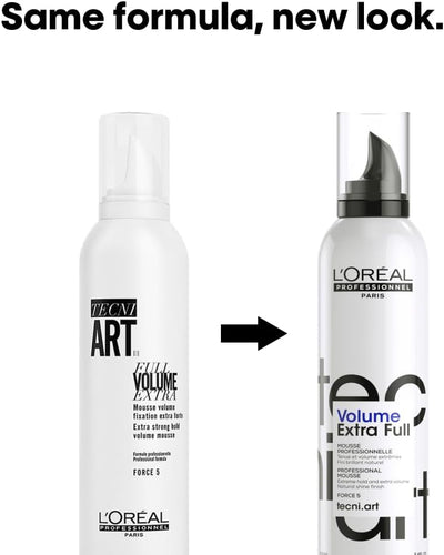 L'Oréal Professionnel Tecni.ART Volumiser Hair Mousse, Volumiser Spray, Adds Volume and Hold To Fine Hair, 250ml Greenwize