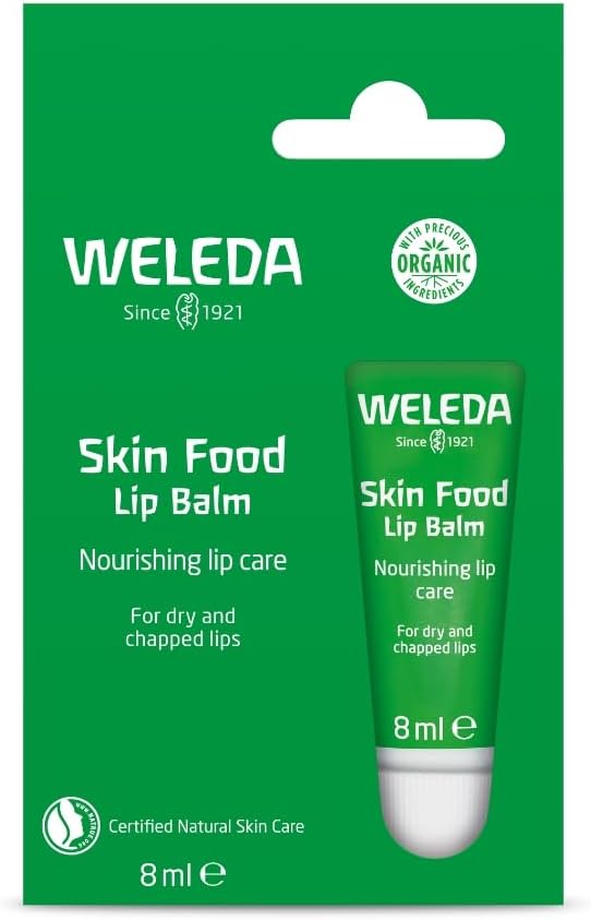 Weleda Skin Food Lip Balm, Very Dry & Chapped Lips, Natural Oils, Intensive Nourishment, For Men & Women, 100% Certified Natural, Travel Size, Organic, Vegetarian, 8ml Greenwize