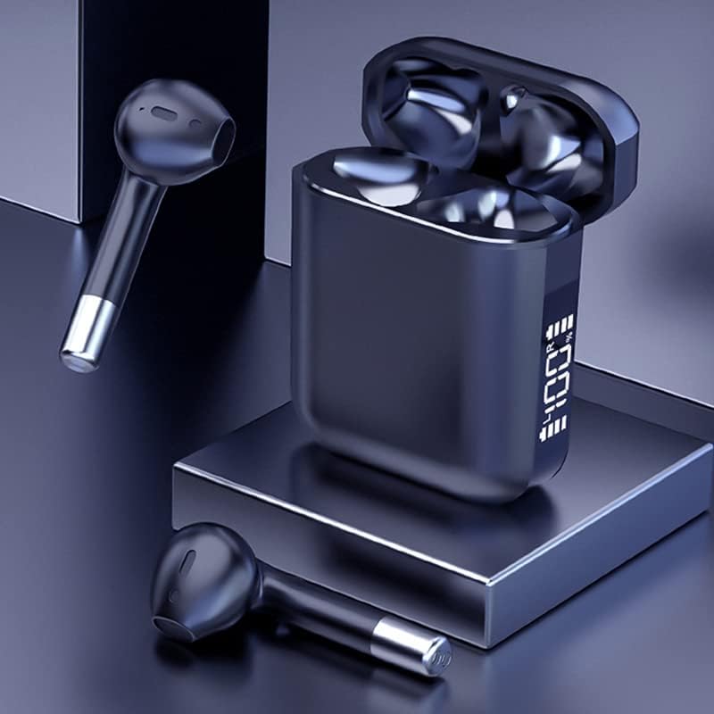 E AP19 In Ear Wireless Earbuds, Noise Cancelling Bluetooth 5.0 Headphones for Music, Games and Calls, Smart Touch Controls, LED Screen Display Charging Case, IPX5 Waterproof,White Greenwize