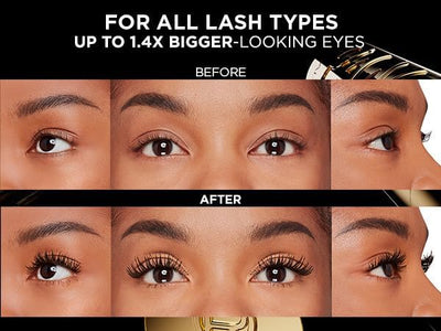 L'Oreal Paris Volumising Mascara, For Intense Volume and a Fanned Out Effect, 1.4x Bigger Looking Eyes, Clump-free Formula, Suitable for Sensitive Eyes, Volume Million Lashes Panorama L'Oreal Paris