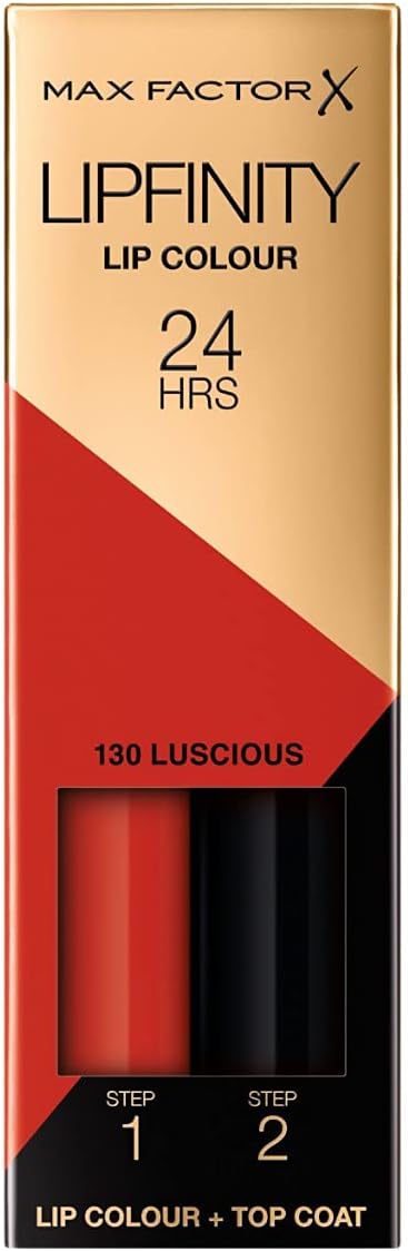 Max Factor Lipfinity 2 - step Long Lasting Lipstick - 130 Luscious, 2.3 ml + 1.9 g Max Factor