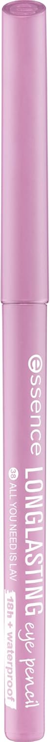 Essence Long-Lasting Eye Pencil, No. 38, Purple, Long-Lasting, Colour-Intense, Vegan, Waterproof, No Microplastic Particles, Nano Particles, Pack of 1 (0.28 g) Greenwize