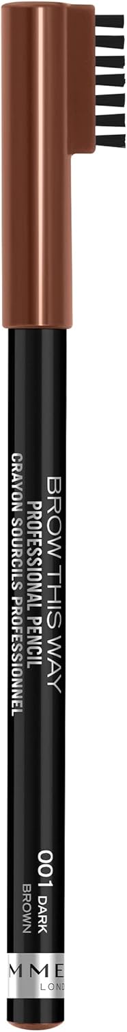 Rimmel London Professional Eyebrow Pencil, Dark Brown, 1.4g Rimmel