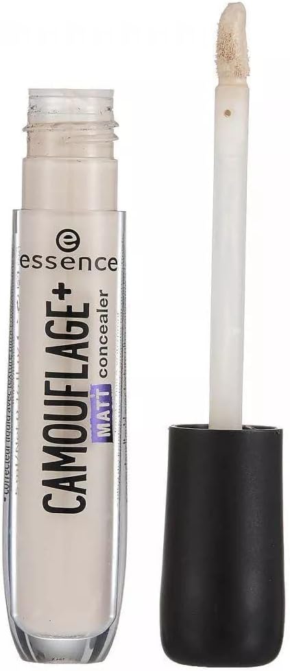 essence Camouflage+ Matte concealer, masking pen, no. 20 light ivory, nude, matte, vegan, oil-free, waterproof (5 ml). Greenwize