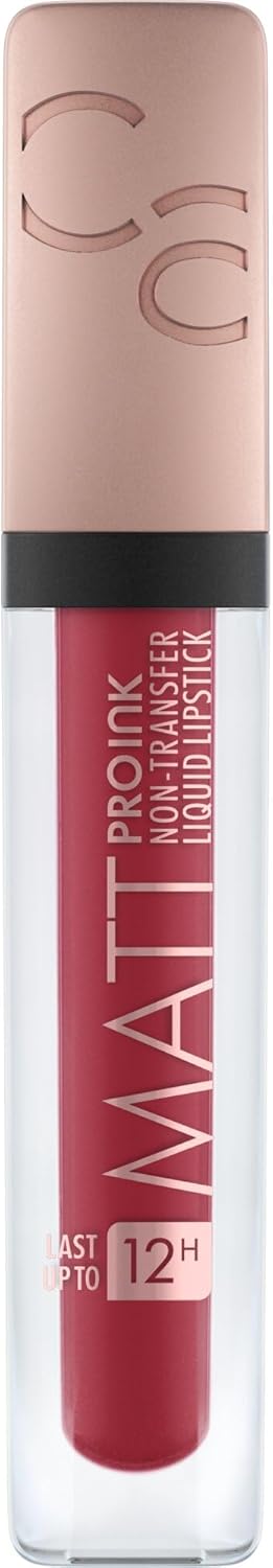 CATRICE Matt Pro Ink Non-Transfer Liquid Lipstick, Lipstick, No. 100 Courage Code, Red, Matte, Long-Lasting, Quick-Drying, Matte, Intense, Colour-Intensive, Vegan, Alcohol Free (5 ml) Greenwize