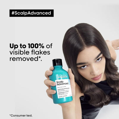 L'Oréal Professionnel Scalp Advanced Anti-Dandruff Dermo-Clarifier Shampoo, For Dry and Oily Scalps, Serie Expert, 300ml Greenwize