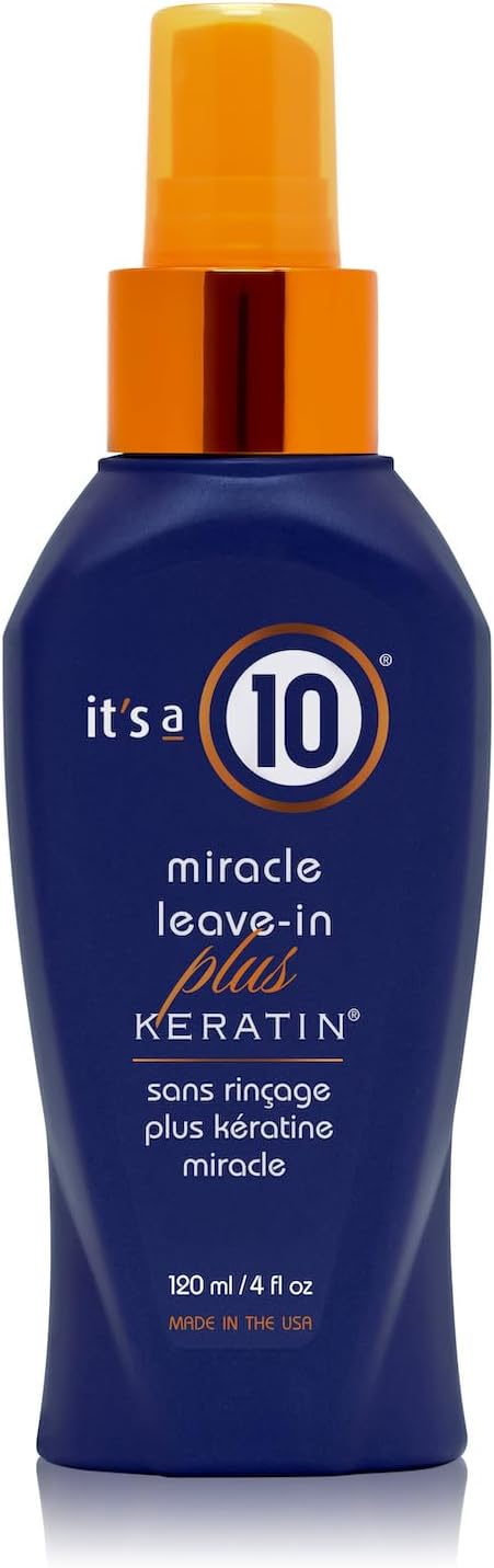 It’s a 10 Haircare - Miracle Leave-in Plus Keratin, Conditioner, Lightweight, Reduce Free, Natural Ingredients, 120ml It's a 10