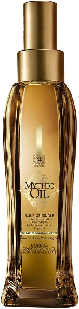 L'Oréal Professionnel Mythic Oil, Original Lightweight Argan Hair Oil, Combats Frizz, Adds Softness and Shine, For All Hair Types 100 ml Greenwize