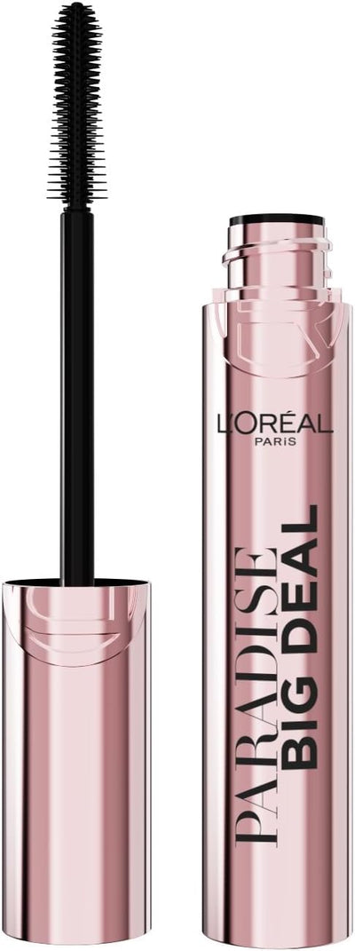 L'Oréal Paris Mascara, Paradise Big Deal Lengthening and Volumising Mascara, For Buildable Lash Impact, No Clumping, Suitable for Sensitive Eyes and Contact Lens Wearers, Washable Black ‎L'Oreal Paris