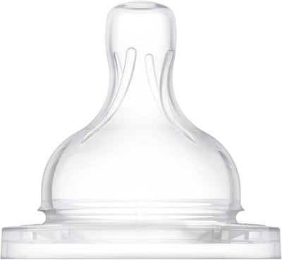 Philips Avent Natural Teat, 6 Months+, Fast Flow, Anti-colic, Pack of 2 - SCF044/27 2 Count (Pack of 1) Greenwize
