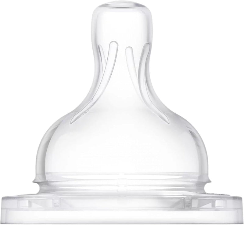 Philips Avent Natural Teat, 6 Months+, Fast Flow, Anti-colic, Pack of 2 - SCF044/27 2 Count (Pack of 1) Greenwize