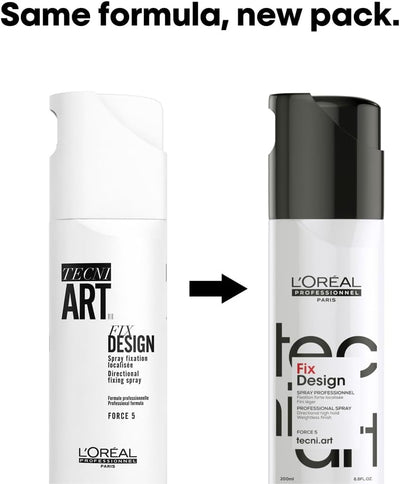 L'Oréal Professionnel Tecni.ART Fix Design Strong Hold Hair Spray, Natural Looking Shiny Finish, No Residue, 200ml Greenwize