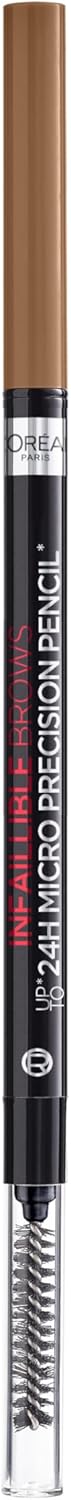 L'Oreal Paris Infallible Brows 24H Micro Precision Pencil, Precisely Defines Brows- 5.0 Light Brunette Greenwize