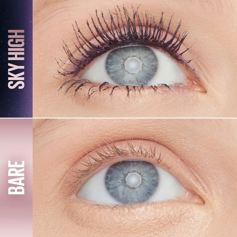 Maybelline Purple Mascara, Lash Sensational Sky High Volumizing & Thickening, Eyelash Lengthening, Flake-Free Formula, Washable Coloured Mascara, Full Volume Mascara, Colour: Plum Twilight Maybelline