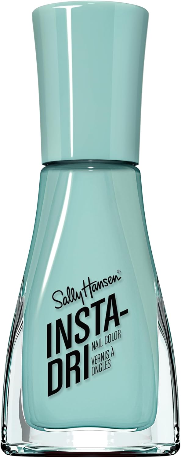 Sally Hansen Insta-Dri Nail Polish, Gain Mo-Mint-Um, 60 Seconds Quick Drying, Long Lasting, Streak Free, Shiny Finish, 3-in-1 Formula, Built in Base and Top Coat, 9.17ml Sally Hansen
