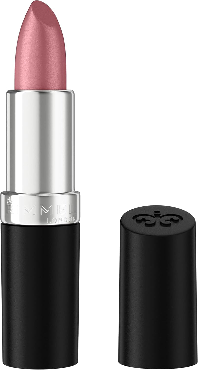 Rimmel Lasting Finish Lipstick 904 Pink Frosting, Creamy Satin Finish, Long Lasting 8 HR Wear, Comfortable Formula, Rich Pigment Rimmel