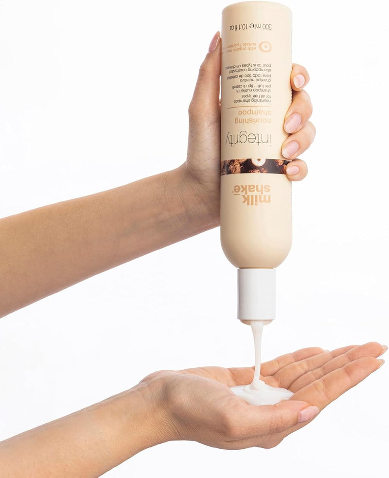 milk_shake® | integrity nourishing shampoo | nourishing shampoo for all hair types | 300 ml | repairing shampoo with murumuru butter Greenwize
