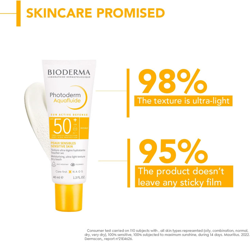 Bioderma Photoderm Aquafluide SPF 50+ Daily Face Sunscreen for Sensitive Skin 40ml Greenwize