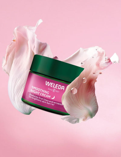 Weleda Smoothing Night Face Cream with Wild Rose & White Tea, Moisturising Cream for Women & Men, Reduces Wrinkles, Age Protect Complex, Vegan, 40ml Greenwize