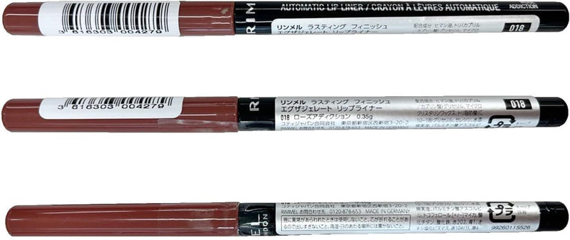 Rimmel London Lasting Finish Exaggerate Lip Liners, 018 Rose Addiction, 4g Rimmel