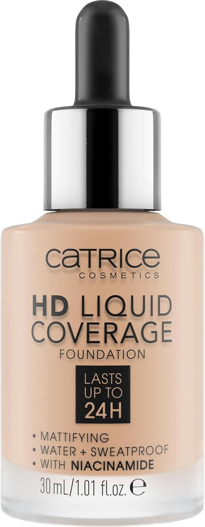 Catrice Make-up HD Liquid Coverage Foundation Sand Beige 30ml (Pack of 1) Greenwize