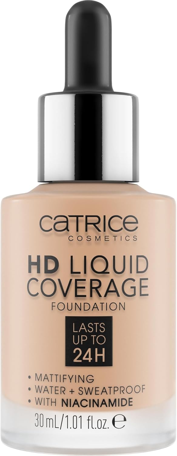 Catrice Make-up HD Liquid Coverage Foundation Sand Beige 30ml (Pack of 1) Greenwize