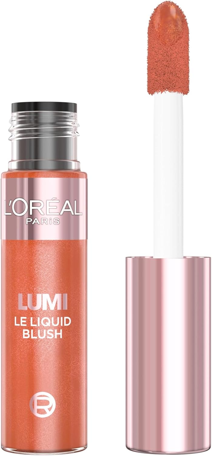 L'Oréal Paris Lumi Le Liquid Blush, Lightweight Radiant Colour & Glowy Finish Blush, 627 Glowy Warm Peach L'Oreal Paris