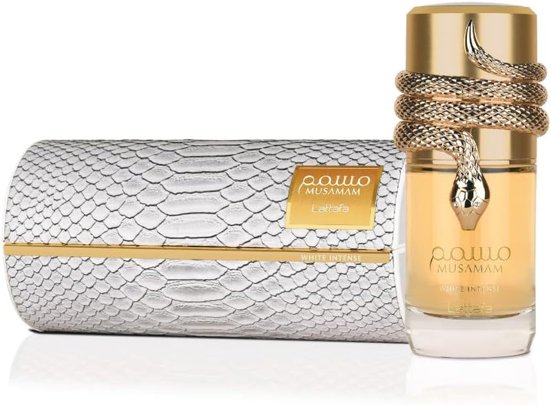 Lattafa Musamam White Intense Eau de Parfum Spray for Unisex, 3.4 Ounce Lattafa
