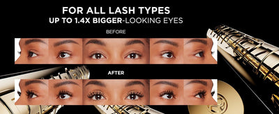 L'Oreal Paris Volumising Mascara, For Intense Volume and a Fanned Out Effect, 1.4x Bigger Looking Eyes, Clump-free Formula, Suitable for Sensitive Eyes, Volume Million Lashes Panorama L'Oreal Paris