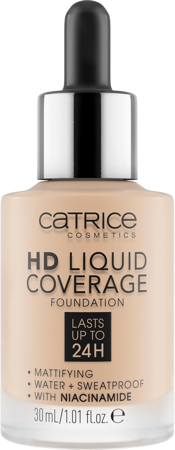 Catrice Make-up HD Liquid Coverage Foundation, Rose Beige 20, 30 ml Greenwize