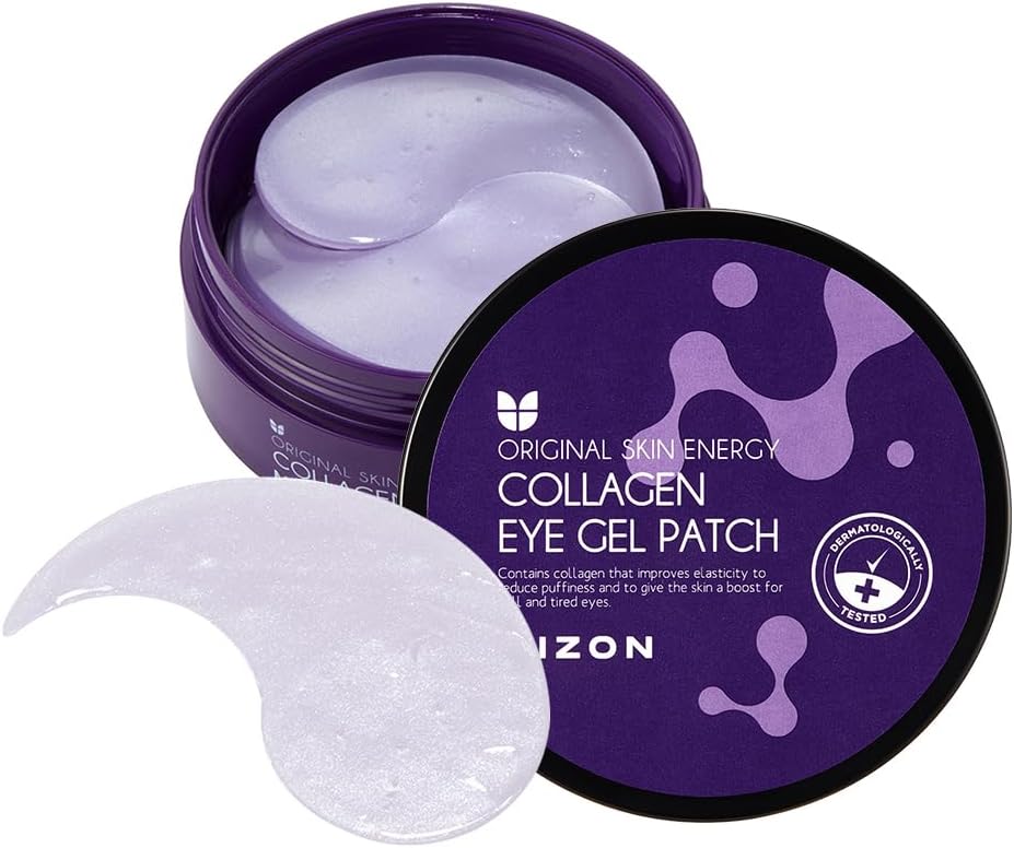 [MIZON] COLLAGEN EYE GEL PATCH (x60) Korean skincare - Marine Collagen - Reduces Puffiness and Dark Circles - Anti-Aging Treatment for Wrinkles - Hydrates & Nourishes. MIZON Store